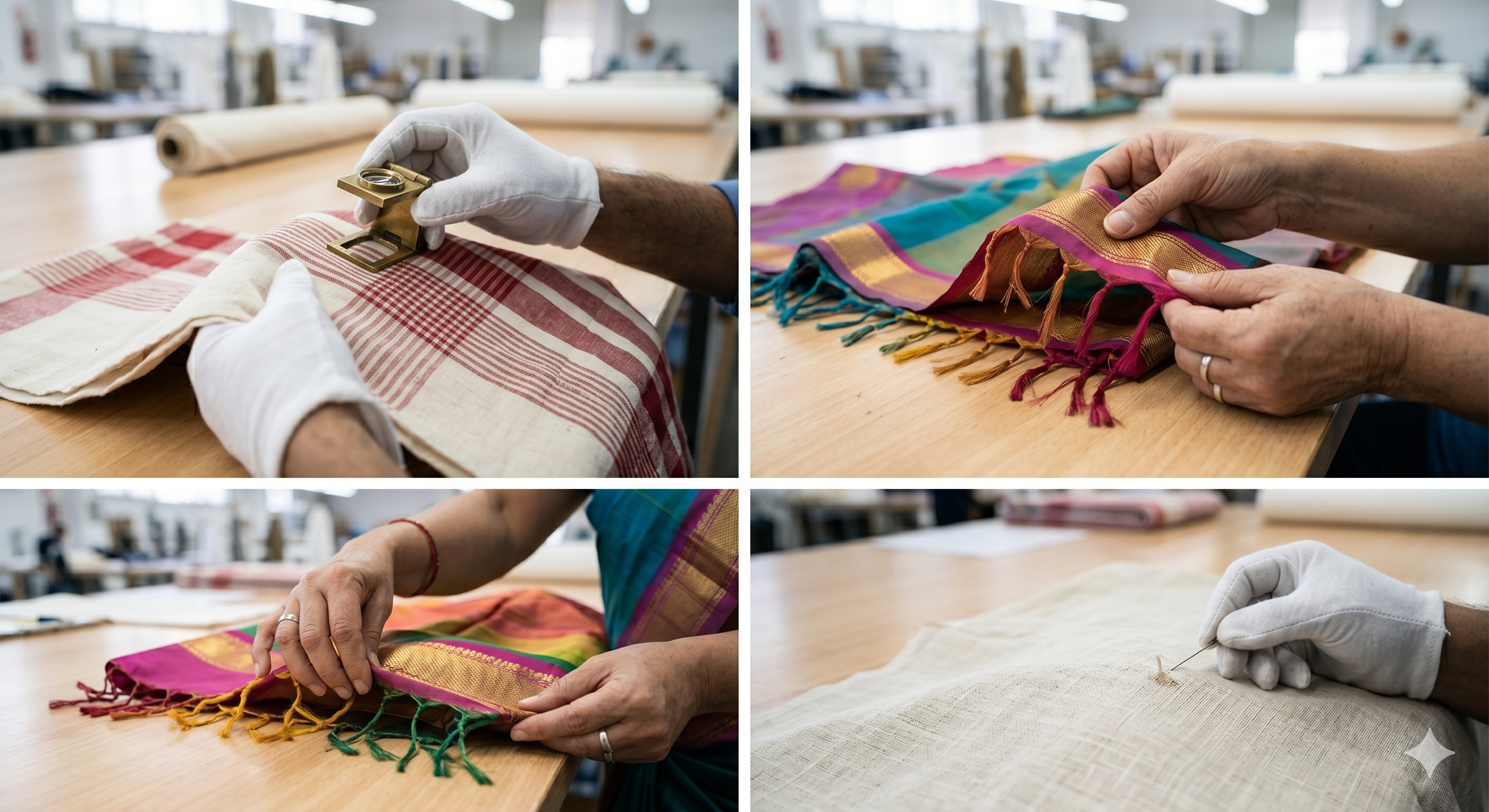 Handloom quality inspection in India